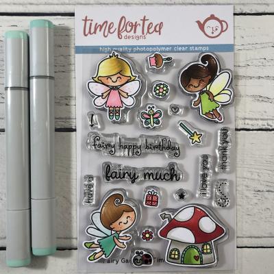 Time For Tea Clear Stamps -  Fairy Garden